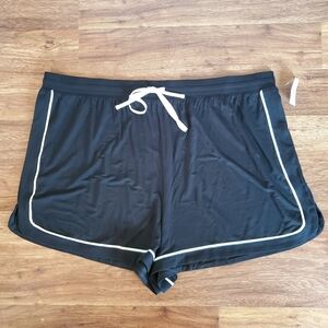 NEW GapBody Shorts Size XL Black Drawstring